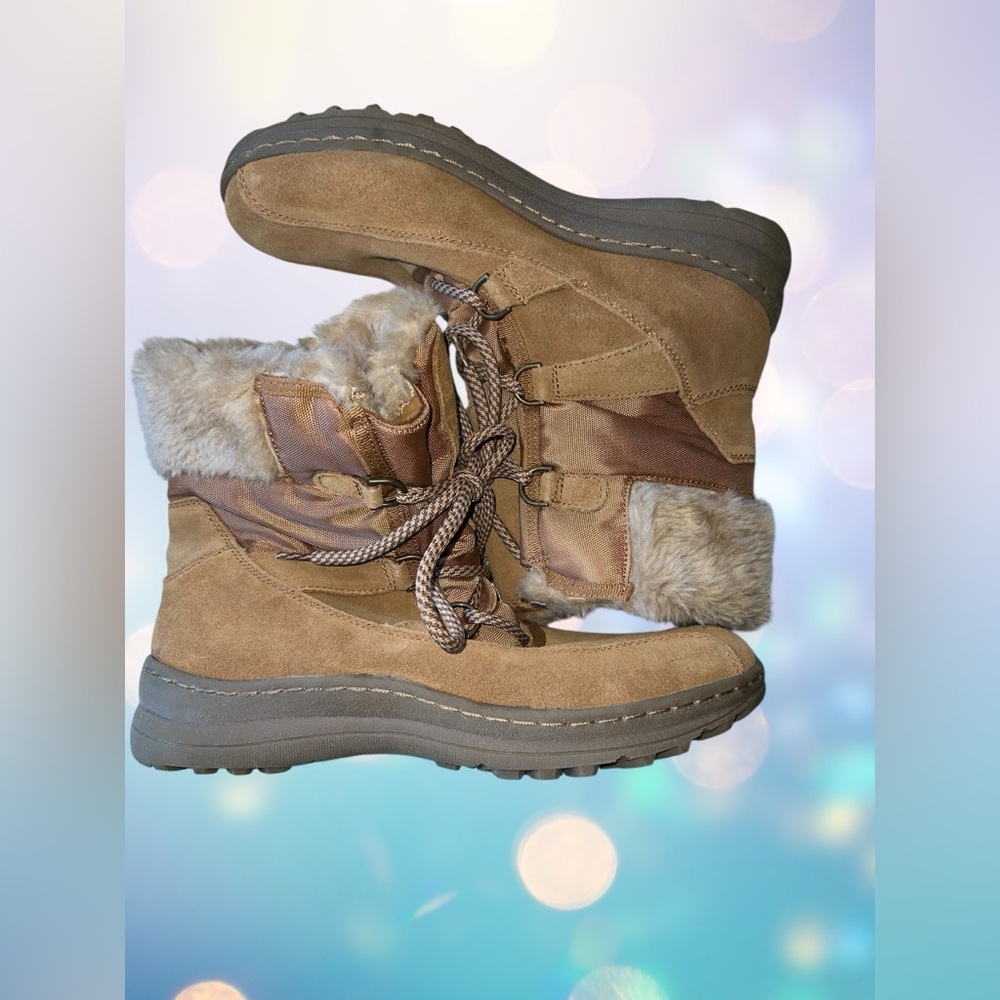 BareTraps Tan Winter Boots with Fur Trim - Picture 2 of 10